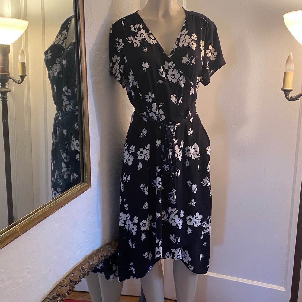 THE GAP Midi Wrap Dress XL